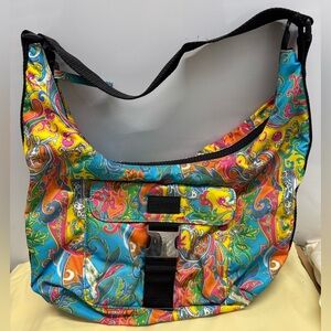 Ralph Lauren Vintage Nylon Paisley Multicolor 90s Y2K Shoulder Bag Purse